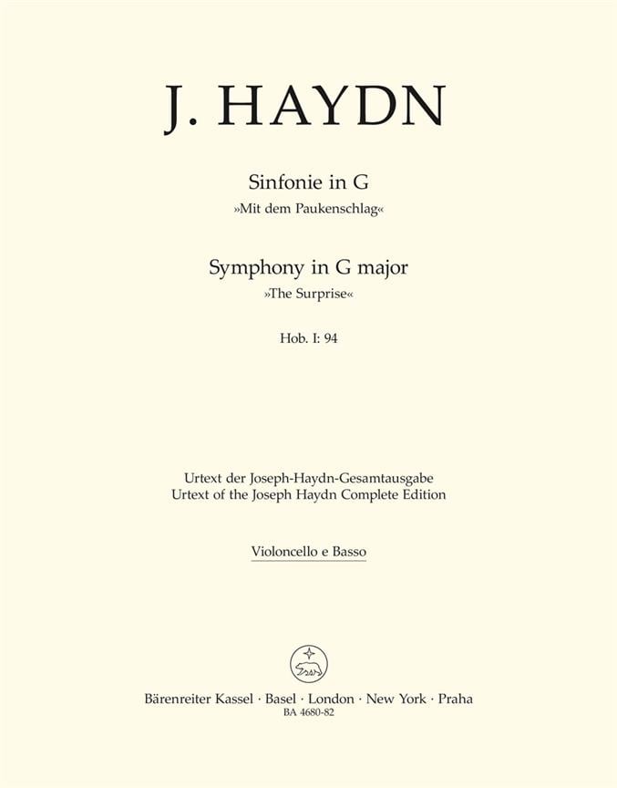 Symphony in G major No. 94 Hob. I:94 The Surprise